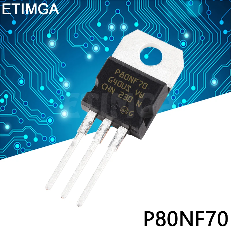 10 шт./лот STP80NF70 P80NF70 TO 220 транзистор 80A 70В|Интегральные схемы| |