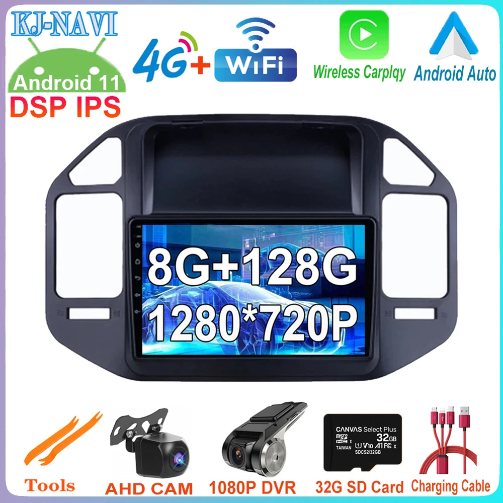 

For Mitsubishi Pajero V73 V68 2008 - 2011 IPS Android 11 Car Video Player Radio Multimedia GPS Navigation Stereo No 2din 2 din