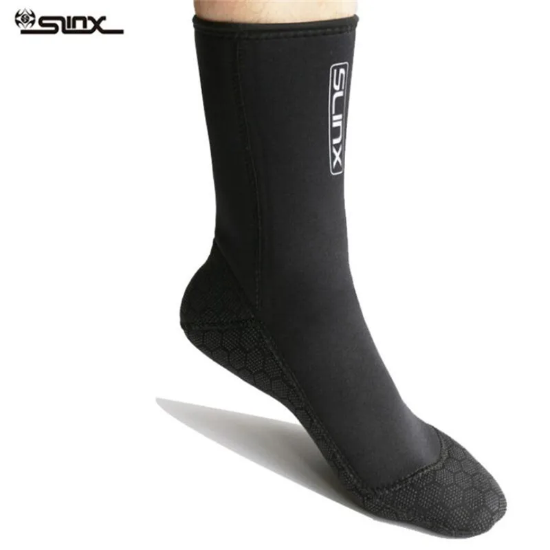 

SLINX 3mm Neoprene Men Women Scuba Diving Socks Swimming Swimwear Wetsuit Prevent Scratch Warm Snorkeling Spearfishing Sock