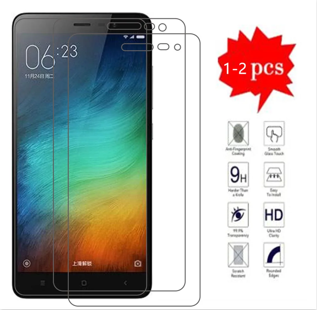 

Защитное стекло для экрана Xiaomi Redmi Note 3, закаленное стекло для Redmi Note 3 Pro, защитная пленка 9H, Передняя защитная крышка