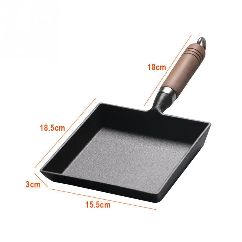 Кухонная прямоугольная сковорода утолщенная антипригарная в японском стиле