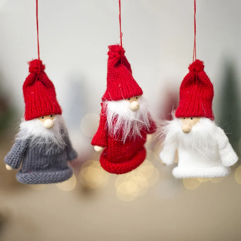 1 шт. модная Рождественская елка украшение подвеска плюшевая кукла зимний