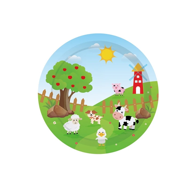Baby Shower фермы Животные подарки для тематической вечеринки украшения с мультфильм