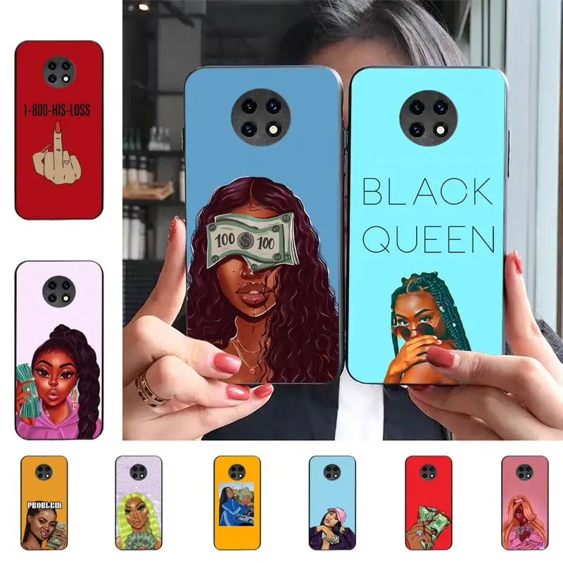 

MAKE MONEY Cash Black head Sweet Spoiled Girl Phone Case For Redmi 9 5 S2 K30pro Silicone Fundas for Redmi 8 7 7A note 5 5A Capa