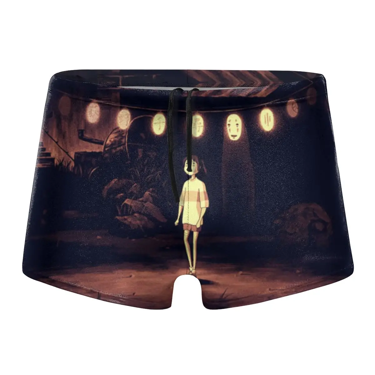 

Spirited Away Man's Brand Swimming Briefs Low Waist Swimwear drop With Push-up Pad Sexy Shorts Trunks Boxers Summer Men's Swim
