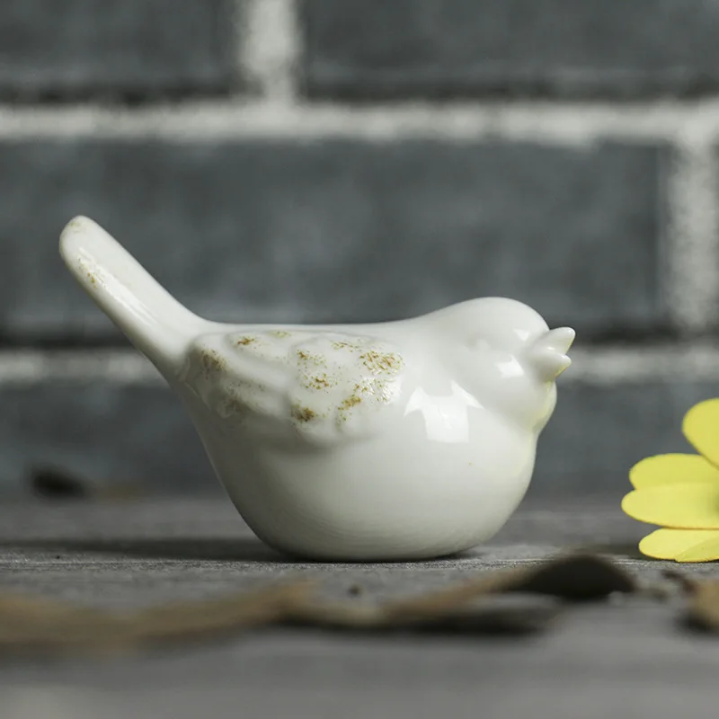 Красивые керамические птицы в скандинавском стиле белое украшение для дома