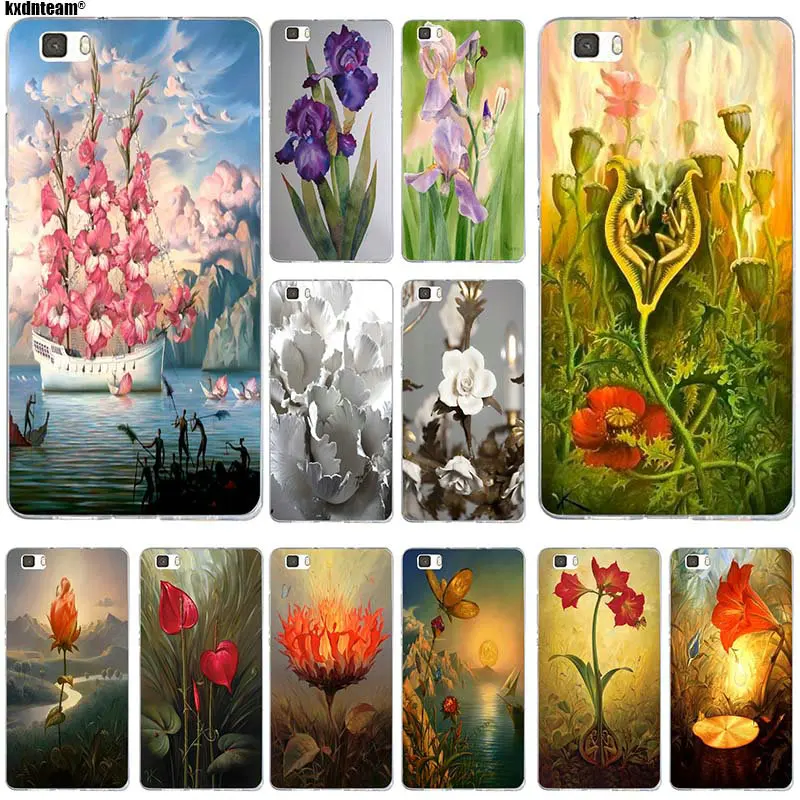 Владимира Путина с цветочным принтом силиконовый чехол накладка из мягкого ТПУ