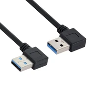 usb 3 0 type a male 90 degree left angled to usb 3 0 a type right angled extension cable