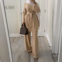 eid mubarak kaftan dubai abaya turkey muslim fashion hijab dress sets islam clothing abayas for women musulman ensembles de mode