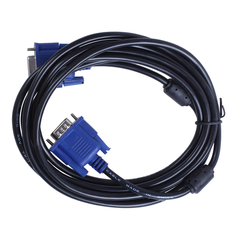 3 м PC компьютер 15Pin VGA для мужчин и женщин M/F Кабельный адаптер Черный|Кабели VGA| |