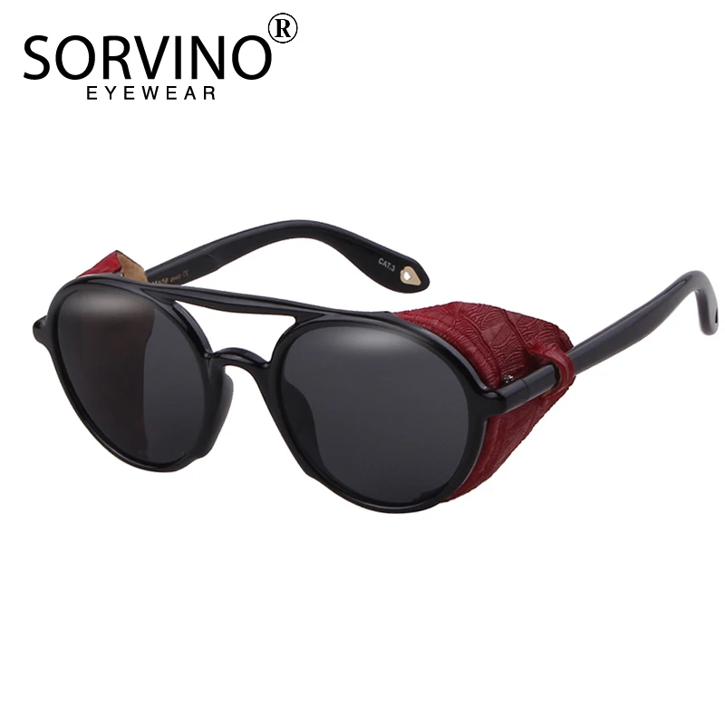 SORVINO Ретро стиль мужские готические овальные солнцезащитные очки женские