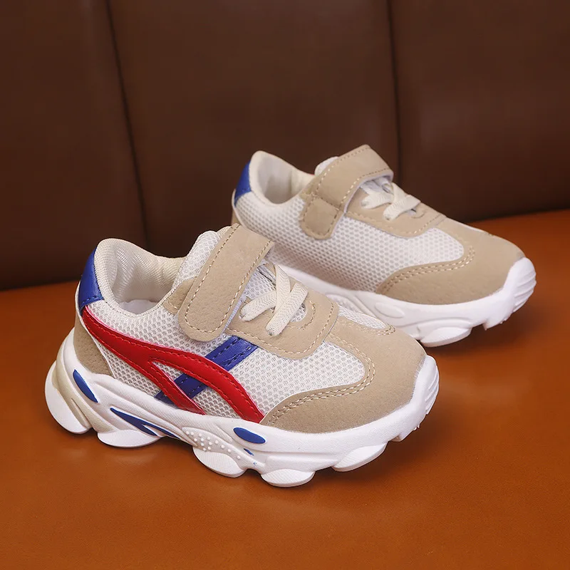 

Детская спортивная обувь для мальчиков и девочек на весну и осень, модная Повседневная дышащая детская обувь для улицы, кроссовки, обувь для...