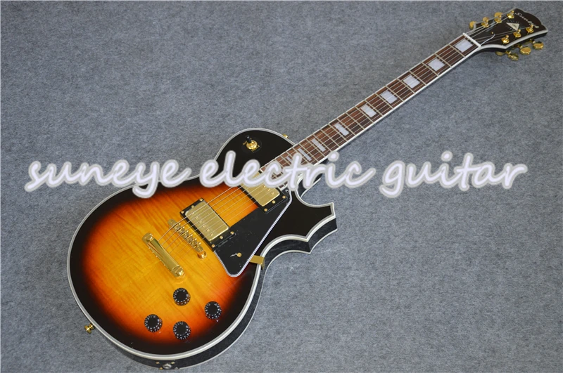 Suneye Black Pickguard на заказ электрогитара в винтажном Sunburst гитара Бесплатная доставка |