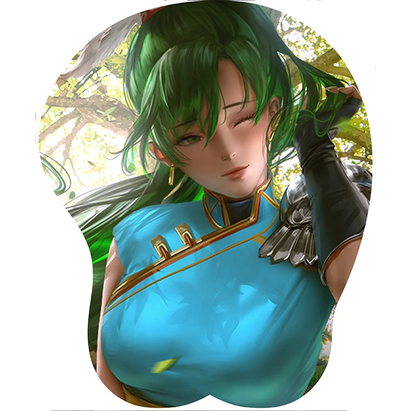 Японский аниме 3D коврик для мыши Коврик запястья игровой силиконовый ноутбука ПК