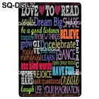SQ-DGLZ надпись LOVE TO READ, металлический знак, винтажный Декор бара, жестяной знак, винтажный декор для паба, бара, металлические плакаты, плакаты