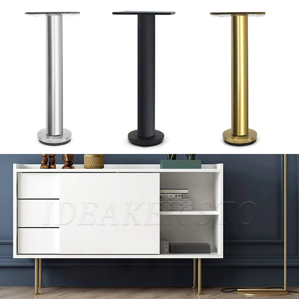 

1/4Pcs Stainless Steel Furniture Legs Heavy Duty Sofa Support Legs for Cabinet tv stands dressers beds Hardware Accessories