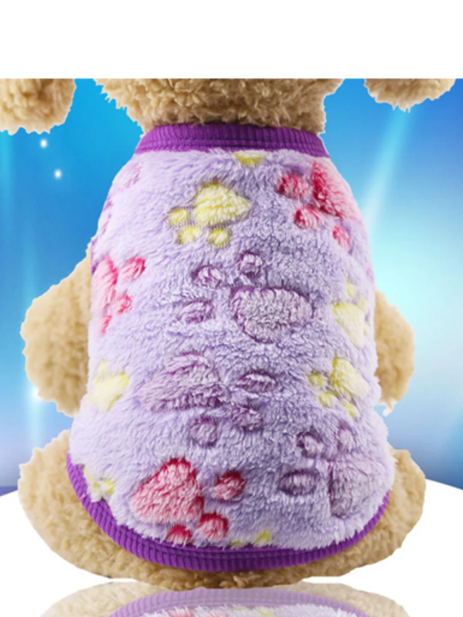 Осенне-зимние Мультяшные куртки для щенков кошек куртка теплые флисовые костюмы