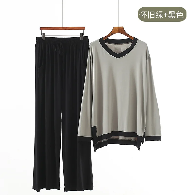

FZSLCYIYI Sexy Pajamas Homewear Suit Intimate Lingerie 2pcs Long Sleeve Pant Autumn Sleepwear Soft Nightwear Women Home Clothing