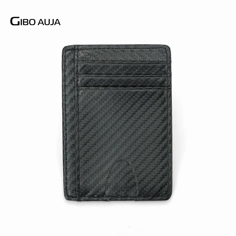 Держатель для карт RIDF из углеродного волокна супертонкий минималистичный