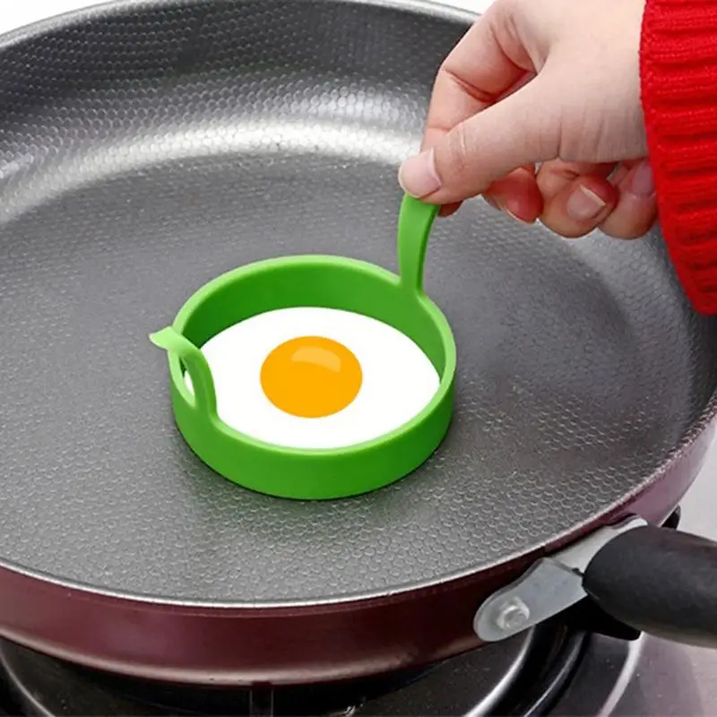 

Round Fried Egg Mold DIY Pancake Frying Egg Cooking Mould Heat Resistant Kitchen Omelette Rings Accessories Kitchen Gadgets