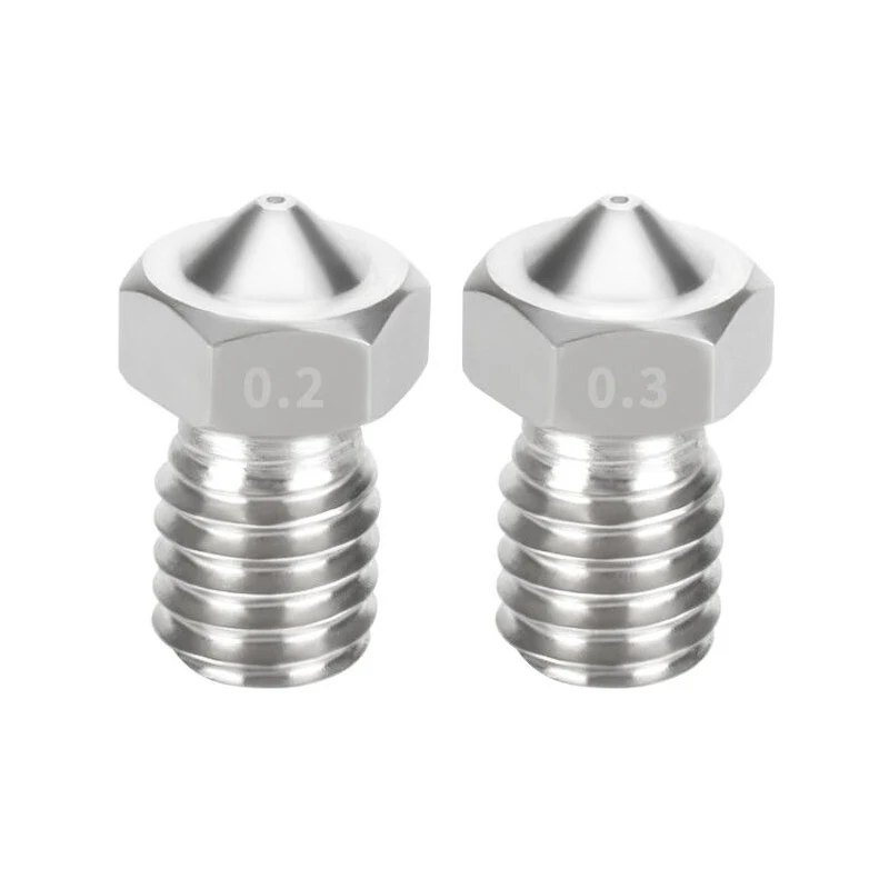 Сопло KINGROON E3D V5 V6 из нержавеющей стали сопла с резьбой M6 детали для 3D принтера 0 25/0