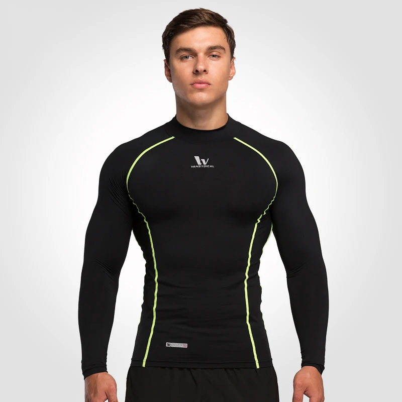 Мужская спортивная компрессионная рубашка колготки базовый слой фитнес