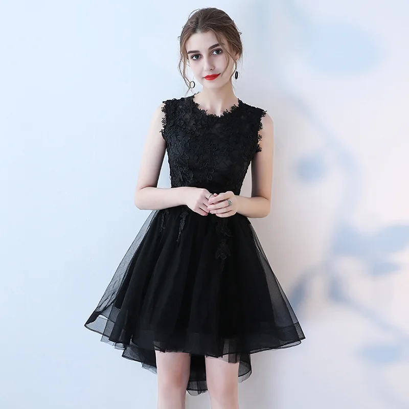 

Spaghetti Strap Embroidery Flowers Lady Lace Dress Slim Banquet Party Asymmetric Skirt Elegant Formal Prom Gown Dresses