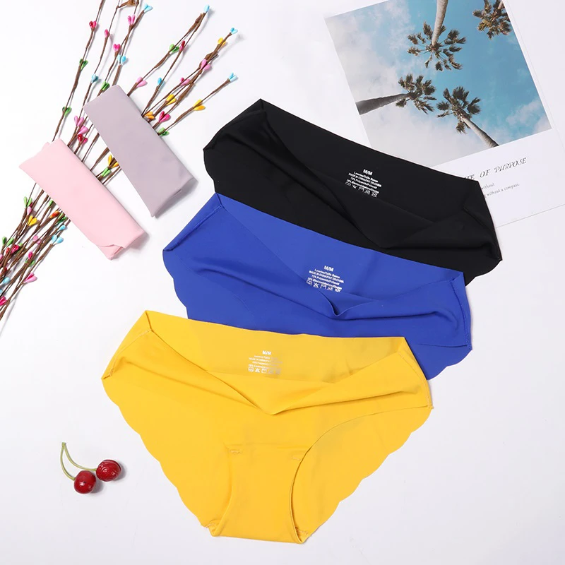 style 4 Однотонные бесшовные трусики, трусики с низкой посадкой, женские сексуальные трусы, женские трусики, плюс размер, нижнее белье, нижнее белье, ультра-тонкие, новинка - Цвет: style 4