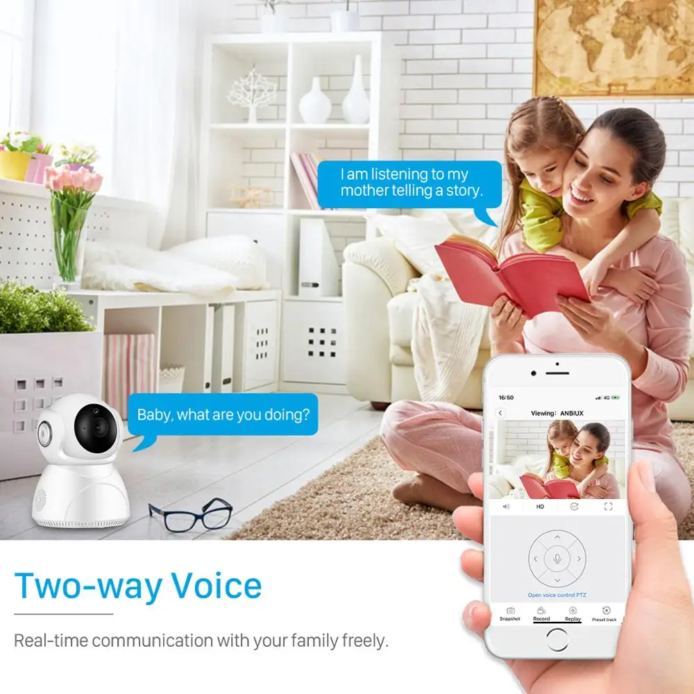 Besder 3MP Ultra HD Wifi камера с автоматическим отслеживанием 1080P для домашней безопасности ip-камера ИК ночного видения аудио CCTV наблюдения детский монитор