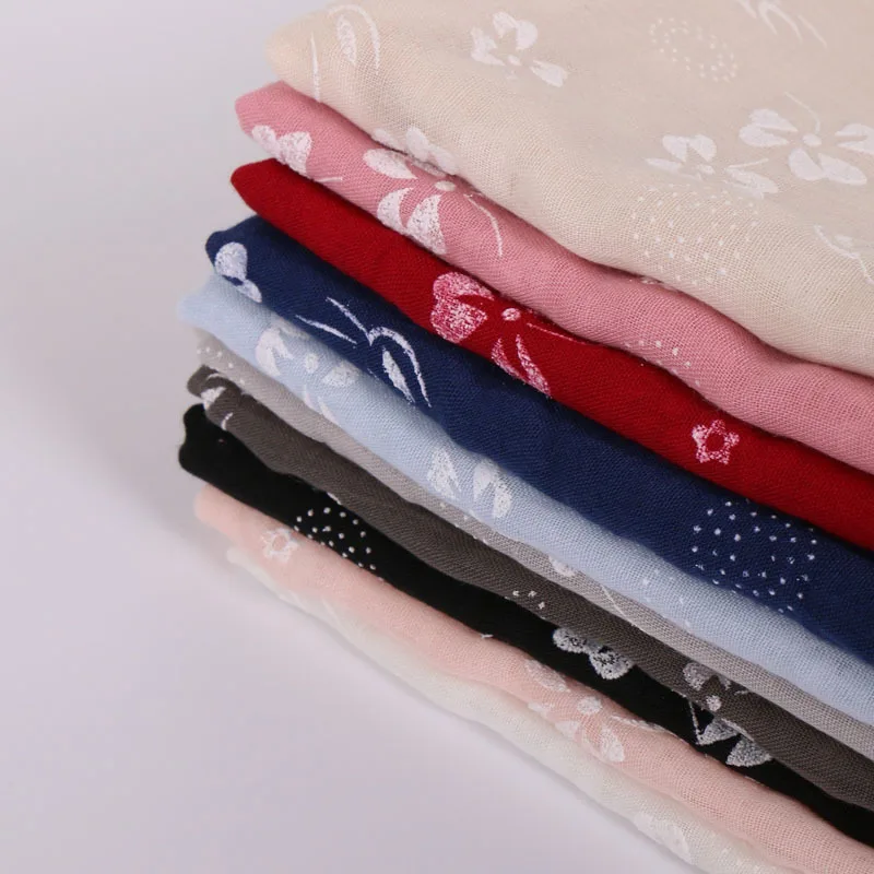 

Printed Cotton Women's Autumn and Winter Scarf Urban Small Fresh Girls Bib Four Seasons Scarf Decorate Present Scarves