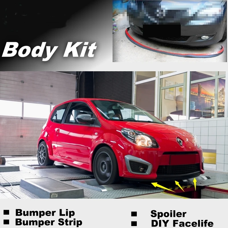 Бампер для губ дефлектор Renault Twingo передний спойлер юбка друзей тюнинг