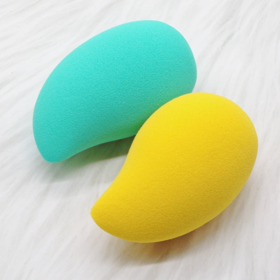 

2021Mango Makeup Sponge Blender Non-Latex Material Cosmetic Puff Powder Foundation Blending Make Up Sponge Puff Tools