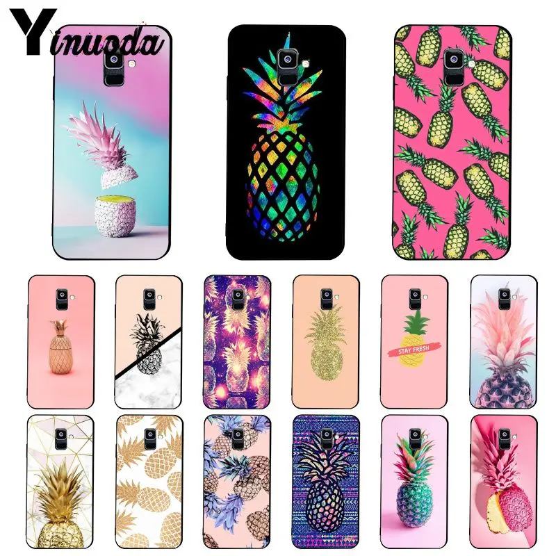 Yinuoda розовое золото мраморная печать Ананас Фрукты PhoneCase для Samsung Galaxy A7 A50 A70 A40 A20 A30