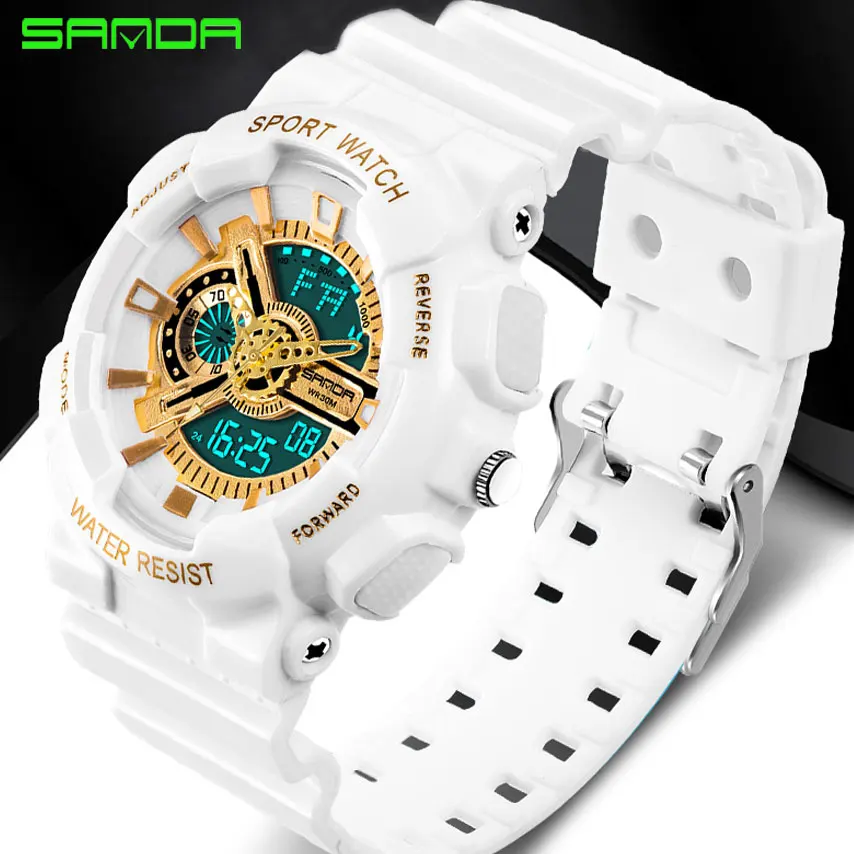 Часы SANDA G style Мужские Цифровые уличные многофункциональные водонепроницаемые