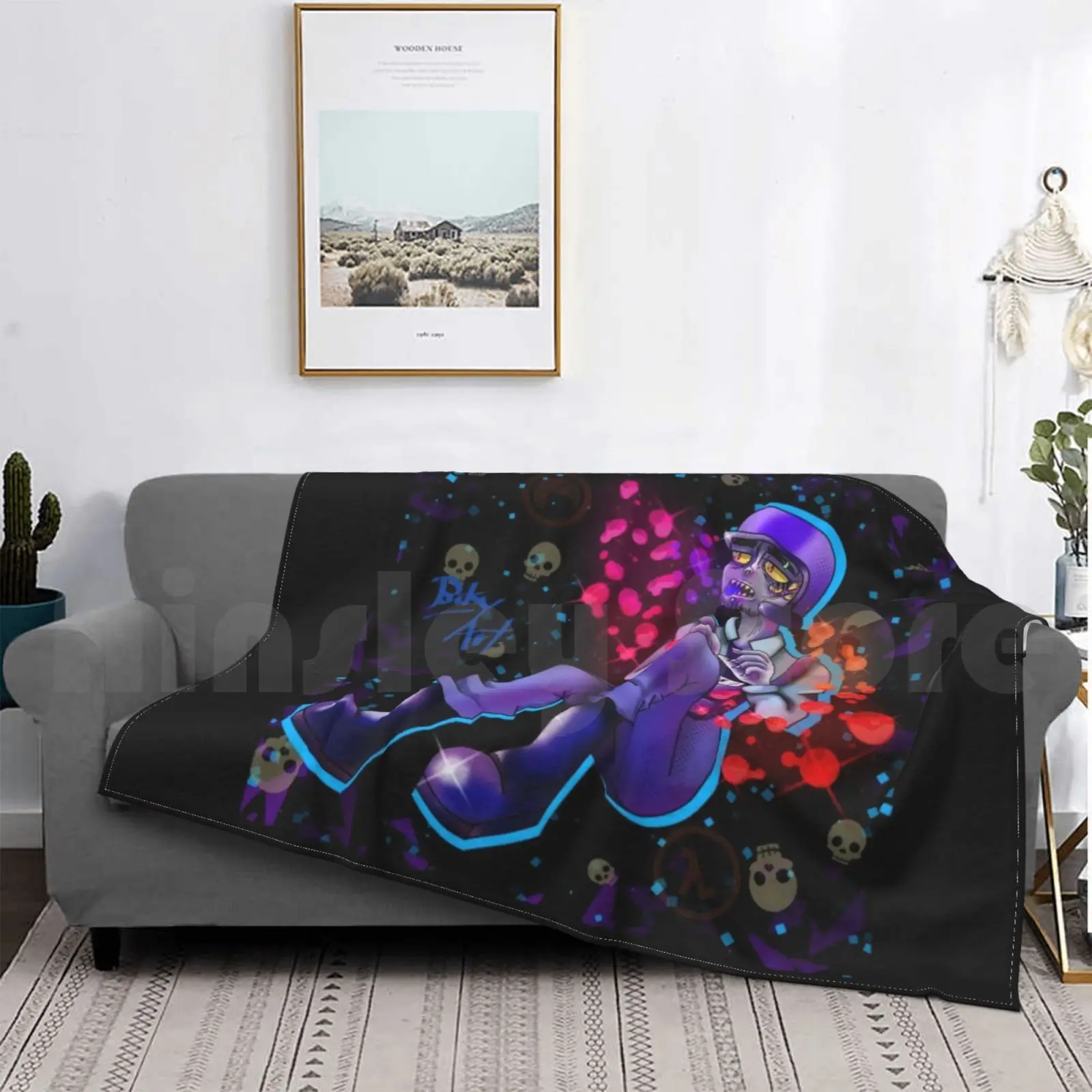 Одеяло Benrey (Hlvrai) Fashion Custom Half Life Sweet Voice Benry Biky Art Hlvrai Passport Черный