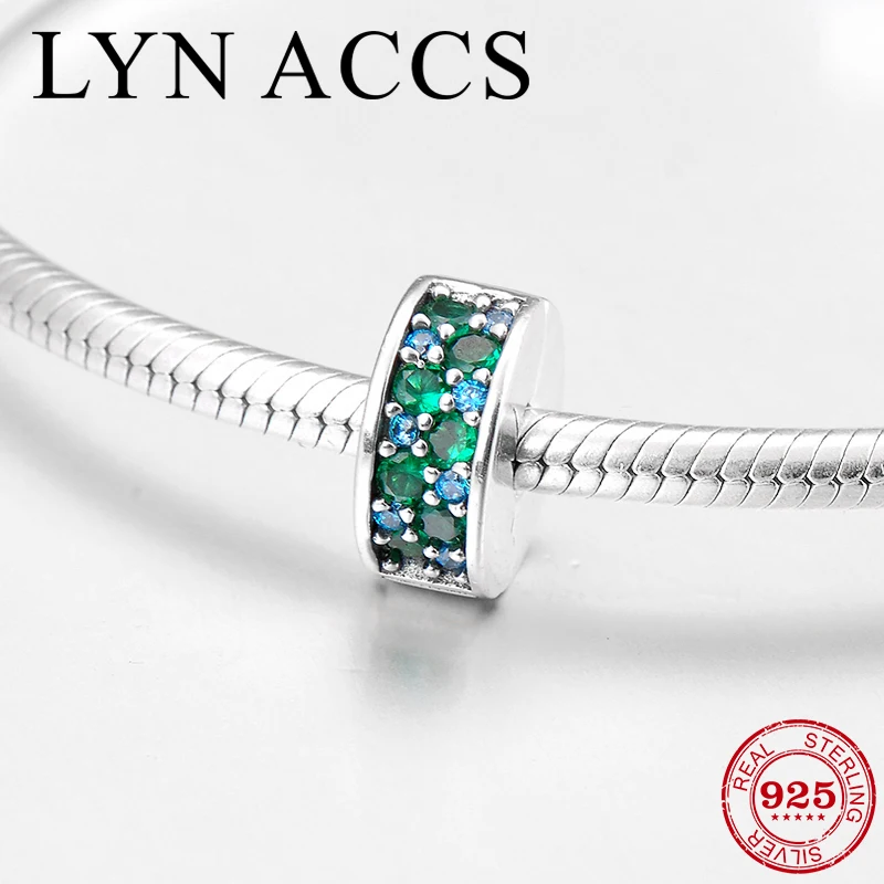 Сверкающие Зеленый CZ реального 925 стерлингового серебра ювелирные украшения