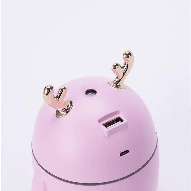 

Portable 3 in 1 Deer Air Humidifier Mini Aroma Essential Oil Diffuser USB Ultrasonic Mist Maker Fogger LED Light Christmas Gifts