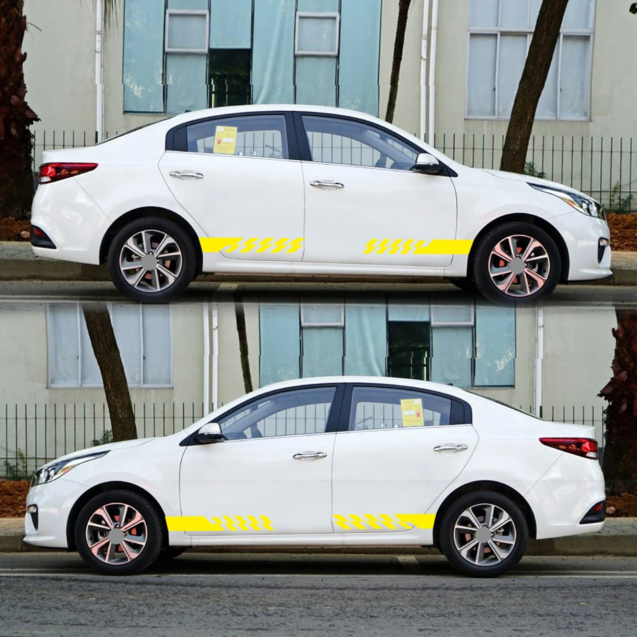 

Car Side Stickers Waistline Stripe Sticker Racing Sports Decal Auto Vinyl Film Stickers Universal Car Accessories