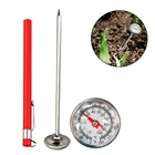 Термометр из нержавеющей стали для грунтовой почвы,  0-100 градусов Цельсия, для наземного компоста, садовой почвы