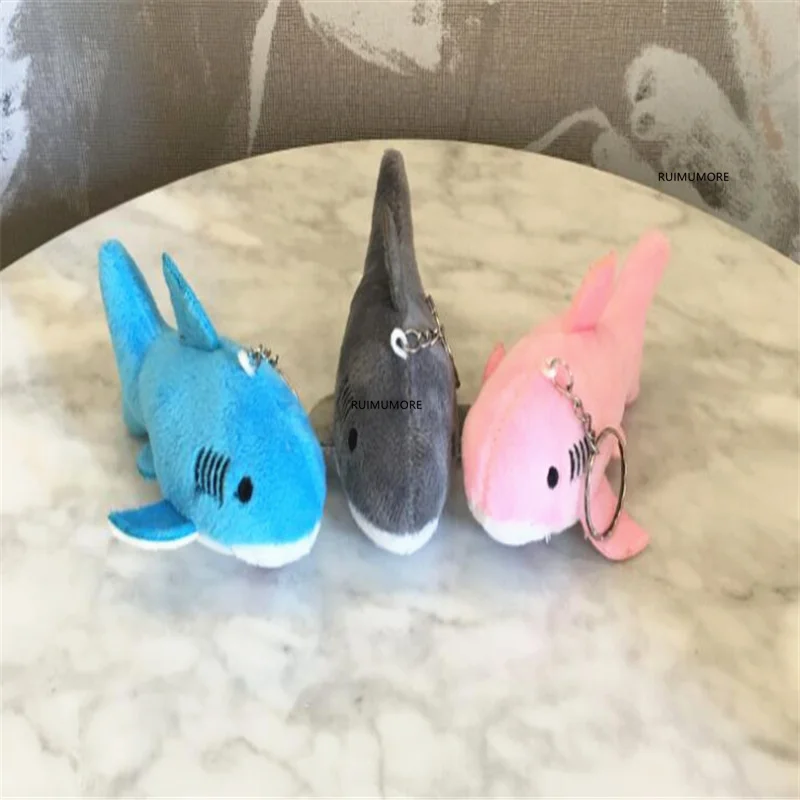 2 размера 3 цвета Акула плюшевая игрушка кукла маленький океан животное брелок