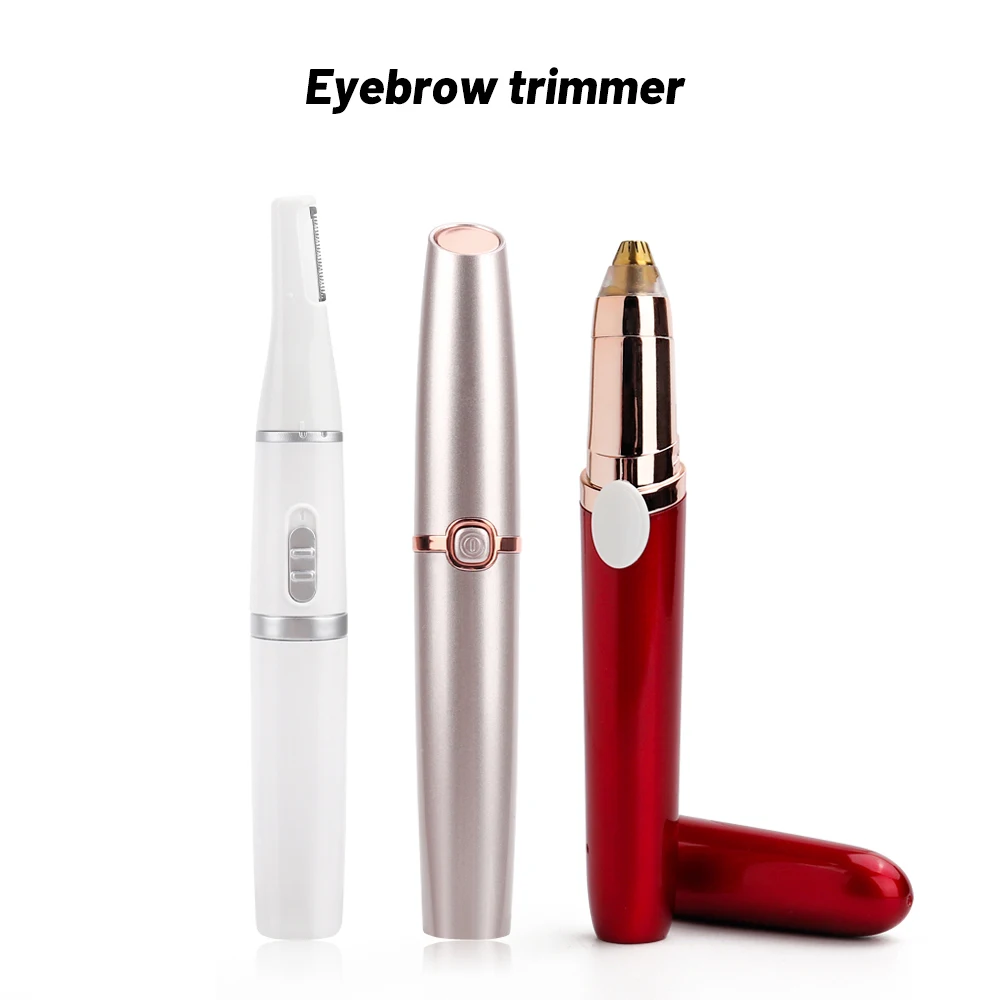

New Design Electric Eyebrow Trimmer Makeup Painless Eye Brow Epilator Mini Shaver Razors Portable Facial Hair Remover for Women