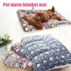 Новое одеяло для домашнего питомца, кровать для собаки, коврик для кошки, мягкая фланелевая зимняя утепленная кровать для сна для собак и кошек