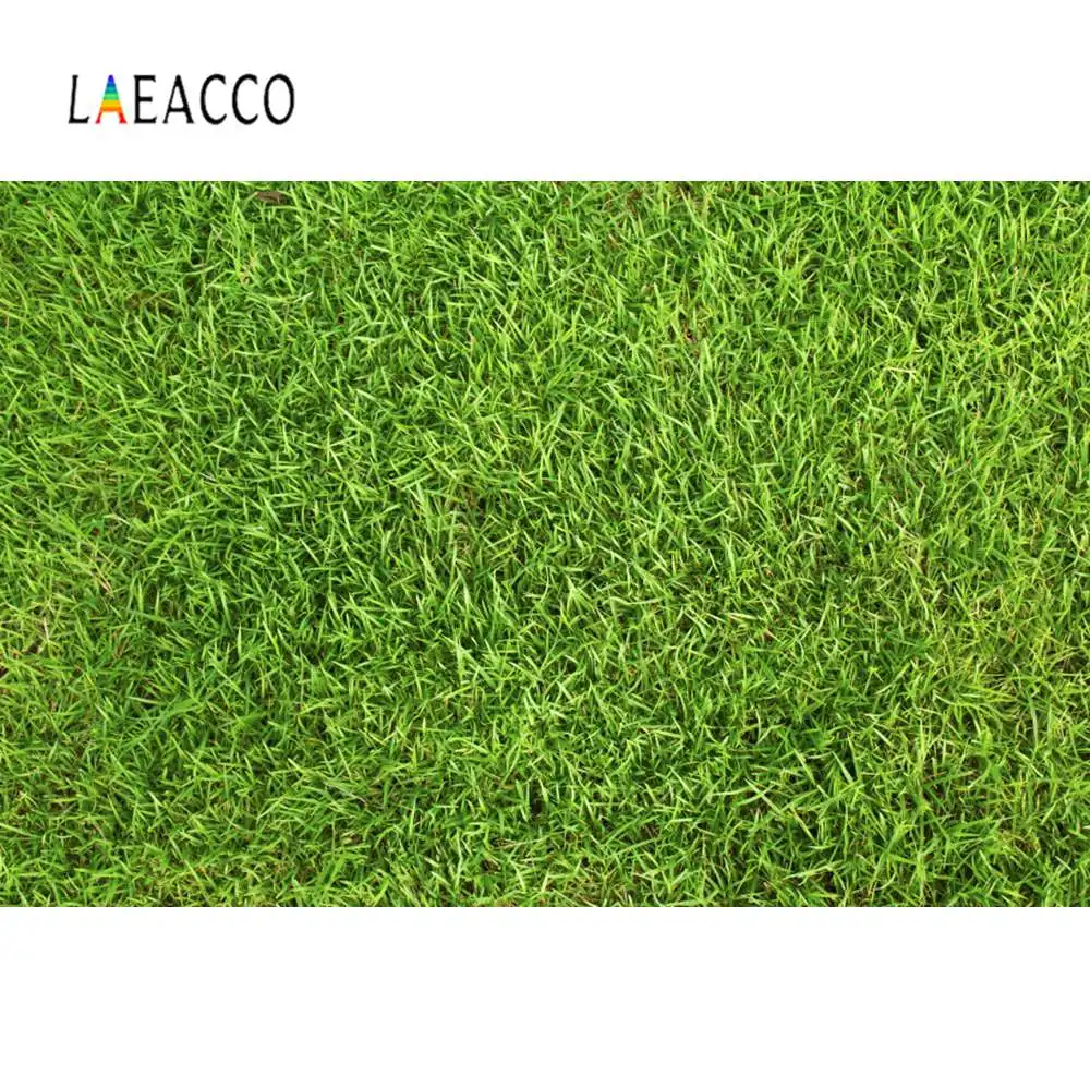 Laeacco фоны для фотосъемки Весна Зеленая трава газон светильник боке вечерние