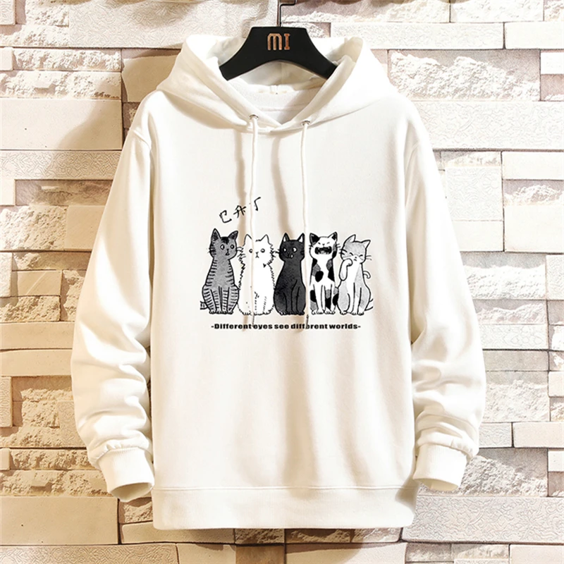 

KALILEX Spring And Autumn Men Hoodies Sweatshirt Simplicity Trend Streetwear Casual Sports Oversized Hooded Sweatshirt Top