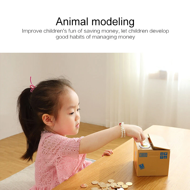 Кота банк денег панда вор деньги Коробки игрушка Копилка Детская копилка