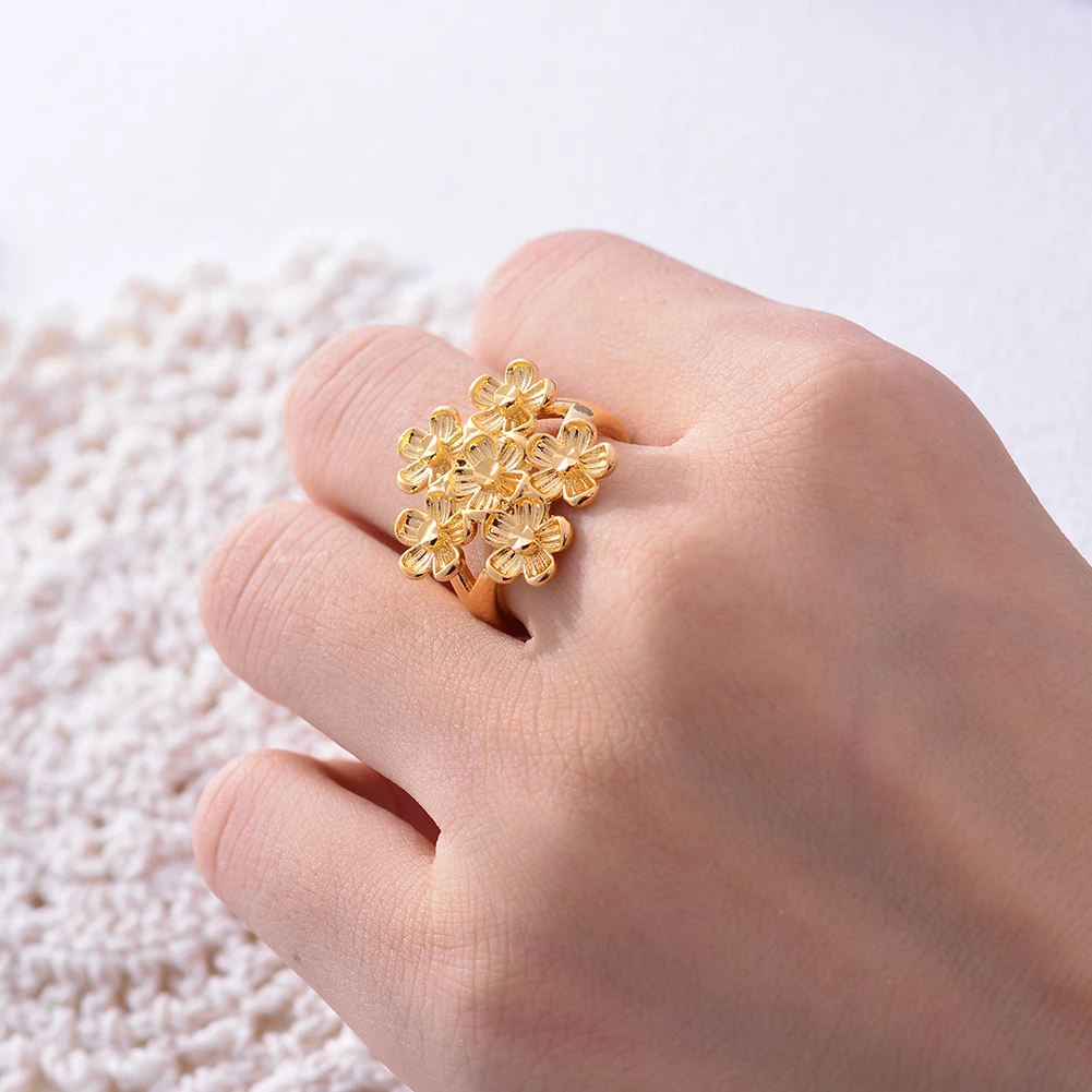 Wando яркое/матовое кольцо с цветком популярный дизайн очаровательный стиль для