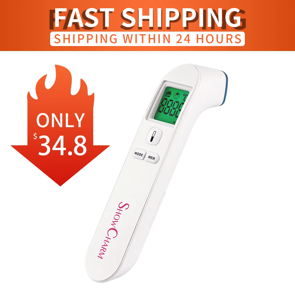 Термометр для Тела Медицинский портативный цифровой инфракрасный бесконтактный