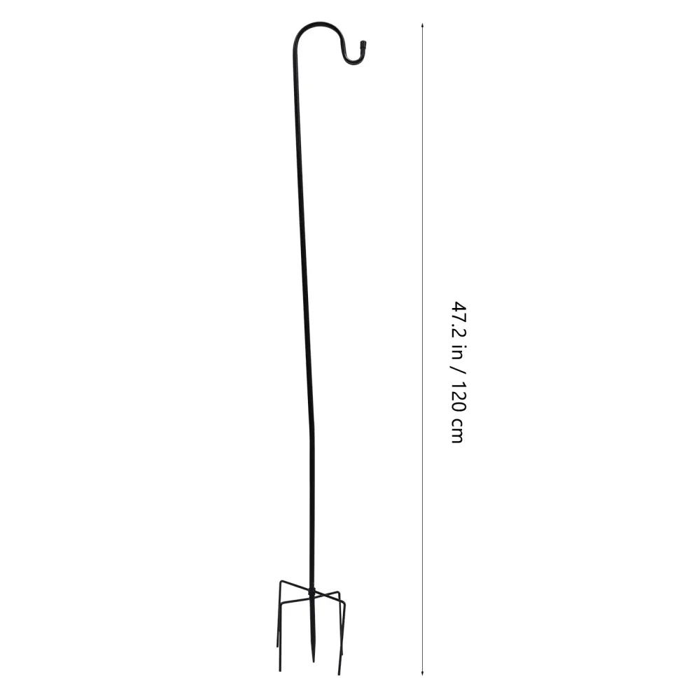 

2pcs Garden Streetlamp Hooks Garden Shepherd Hooks Iron Yard Hanging Hooks