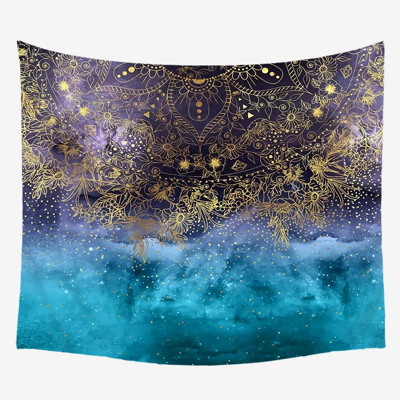 Растительный принт богемский гобелен настенный светильник для украшения