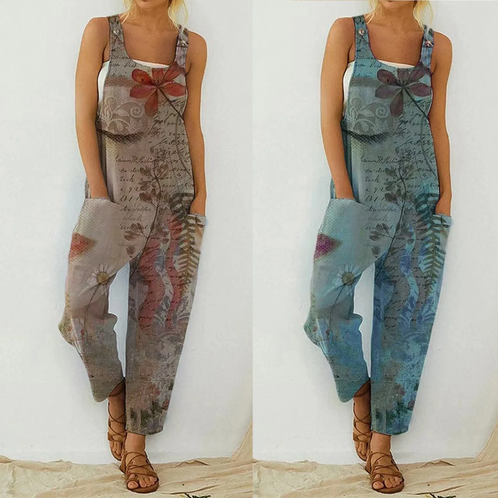 Женская Повседневная обувь в богемном стиле с принтом открытой спиной винтажном